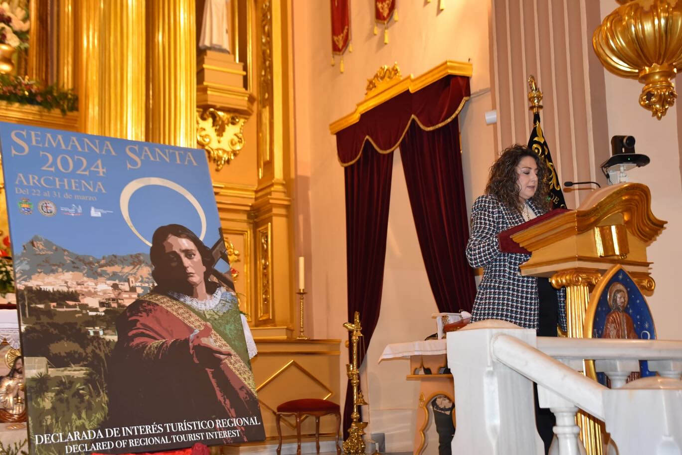 Intervención Concejala de Cultura de Archena en la Presentación del Cartel de la Semana Santa de Archena